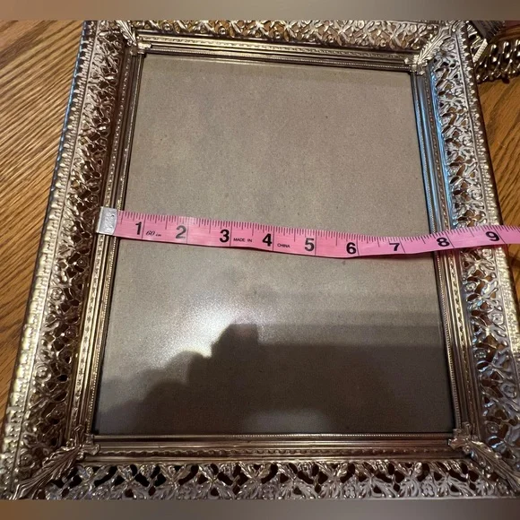 Vintage Goldtone Metal Photo Frame Duo ๐ - Picture 7 of 16